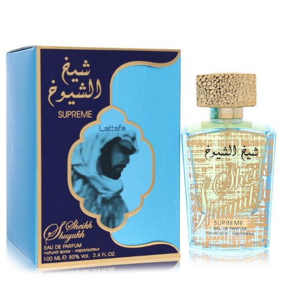Lattafa Sheikh Al Shuyukh Supreme by Lattafa Eau De Parfum Spray (Unisex) 3.4 oz for Men